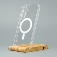 Силиконовый чехол MagSafe CLEAR для Samsung S25 Plus прозрачный